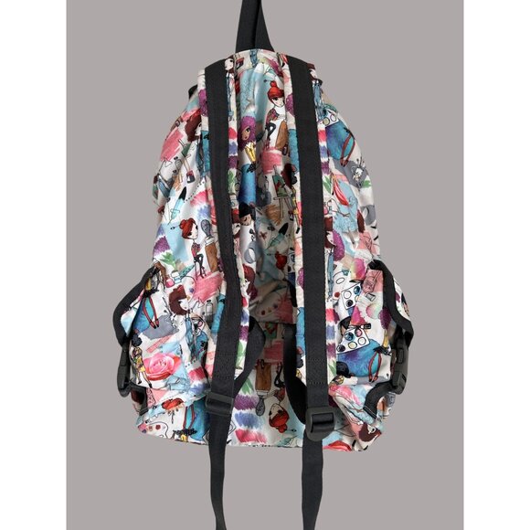 Moomin LeSportsac Backpack Large Print All Over - Picture 9 of 12